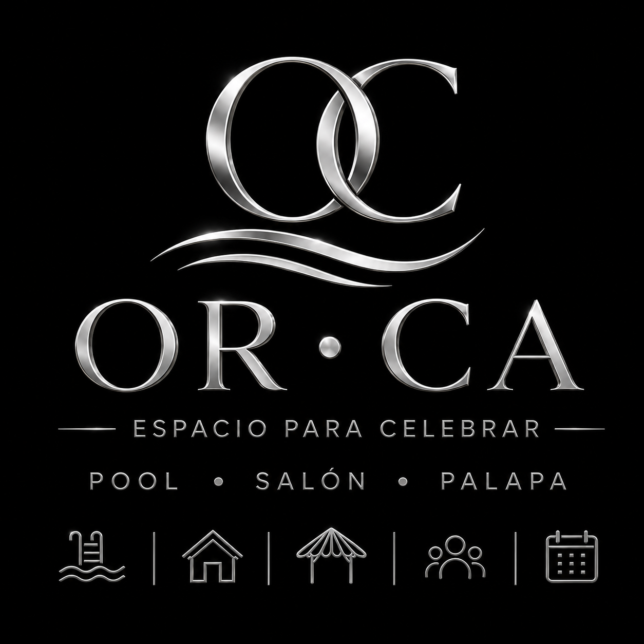 ORCA · Espacio para celebrar · Pool · Salón · Palapa